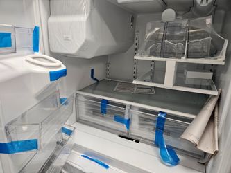 Brand New Whirlpool White French Door Refrigerator with snack drawer and Ice Maker