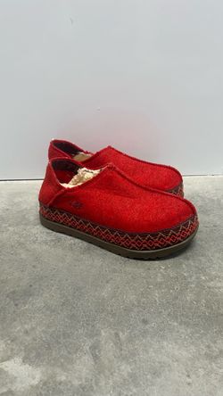 UGG Red Slip-On Shearling Loafers