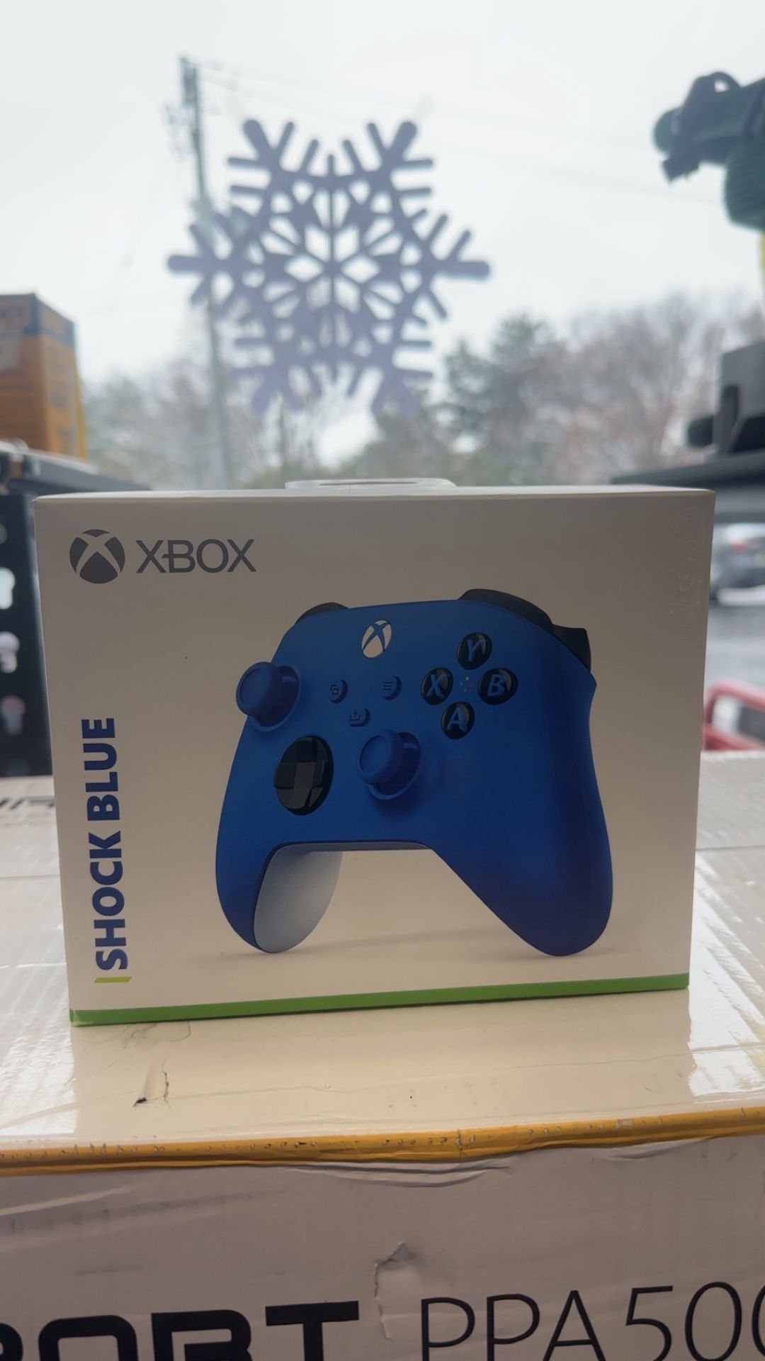 Xbox Shock Blue Controller In Box