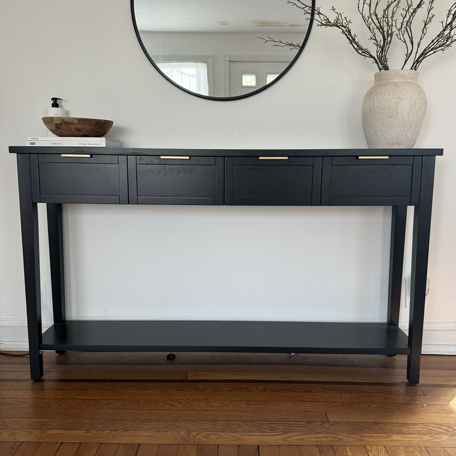 CONSOLE TABLE BLACK 60”