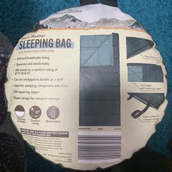 Heavy Duty All Weather Sleeping Bag For Camping 