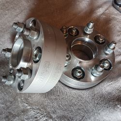 5 LUG 1 INCH SPACERS 5x4.5/5x4.5-64.1HC-12x1.5-1"