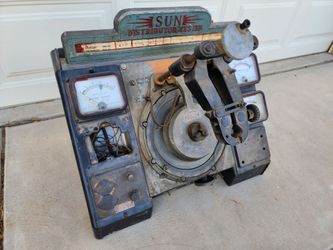 Vintage Sun Distributor Tester Tool Equipment Man Cave Garage Art