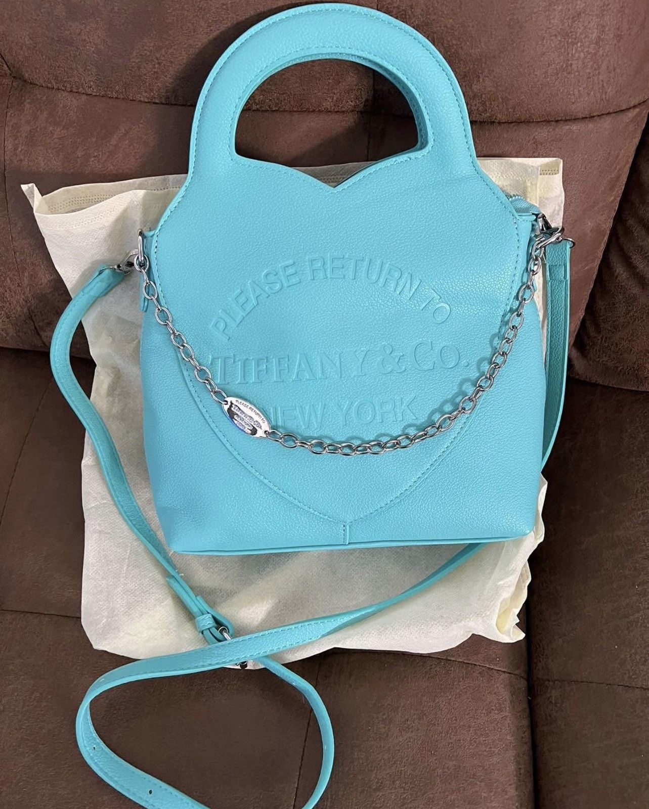 Beautiful Turquoise Leather Purse