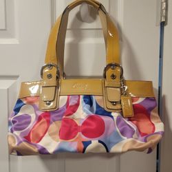 Coach Purse BRAND NEW Satin with Leather