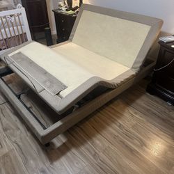 Queen Tempur-Pedic Mattress With Movable Bedframe