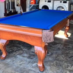 World Of Leisure Pool Table 8’ (Free Delivery & Pro Setup) New Felt Any Color + All Accessories Provided 