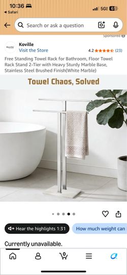 Freestanding towel rack Freestanding towel rack