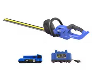 Kobalt 24-volt 24-in Battery Hedge Trimmer 2 Ah Battery Included , Charger Included