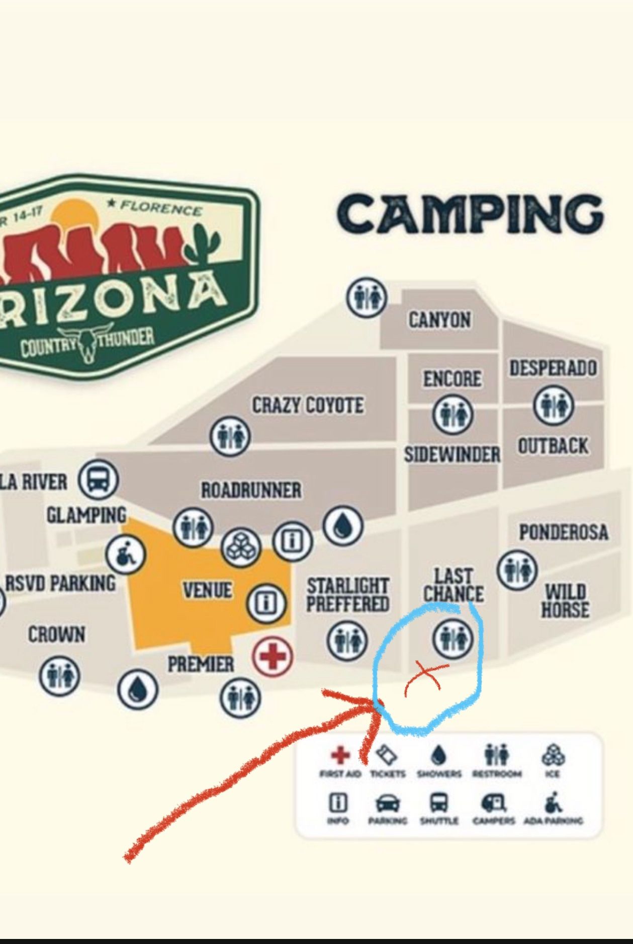 Country Thunder 2023 Last Chance Campsite for Sale in Glendale, AZ