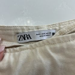 Zara Jeans Skort 