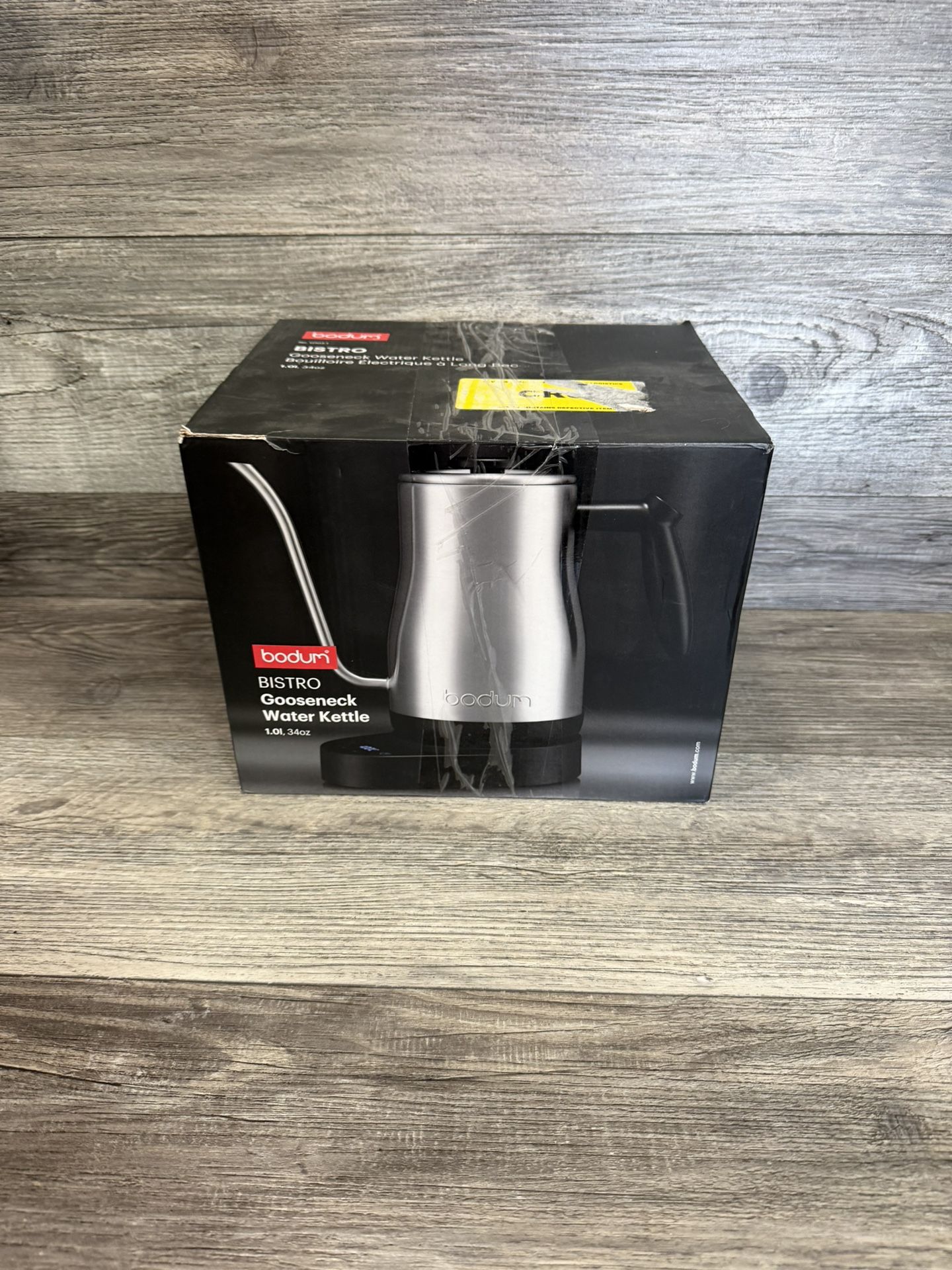 Bodum 34oz Bistro 12103-1 Gooseneck Electric Tea Water Kettle w Wifi + Bonus - Open Box