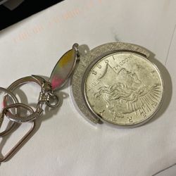 Key Chain American Silver Dollar