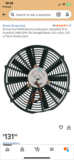 Perma cool 14” standard electric fan x2