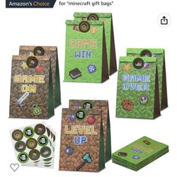 12 Pcs Minecraft Gift Bags