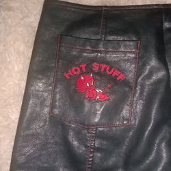 Leather Medium Size Mini Skirt Excellent Condition $30