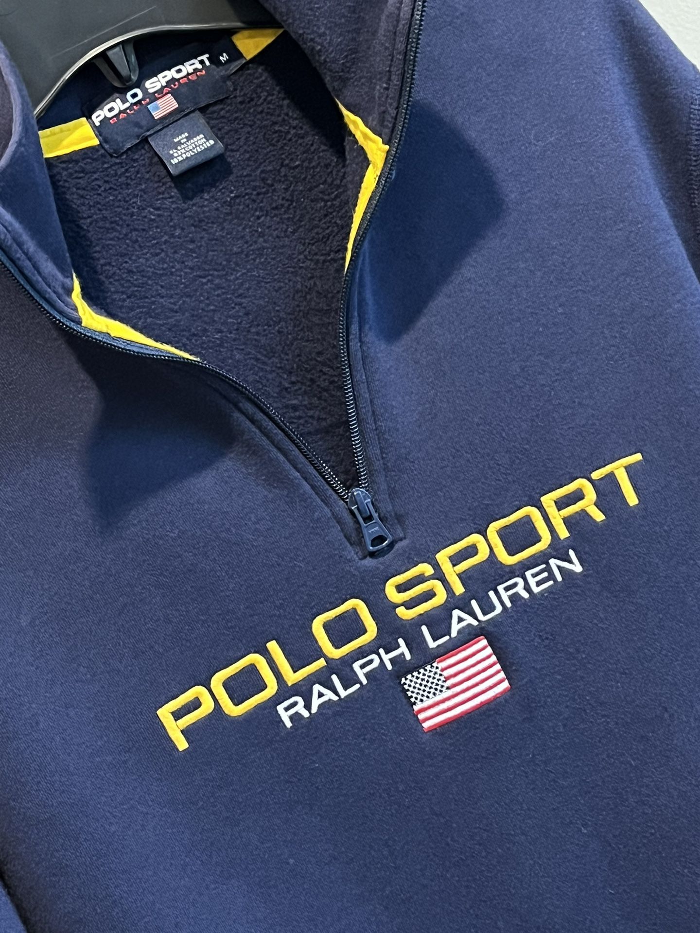 NEW - POLO Sport By Ralph Lauren Men’s 3/4 Zip Navy Sweatshirt Size Medium / PENDING OFFER