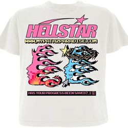  Mens Hellstar White Pixel Size medium 