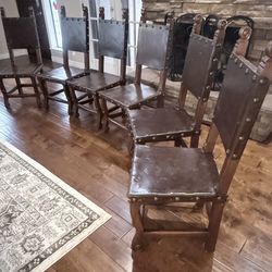 Spanish Colonial Style  Chairs (6)