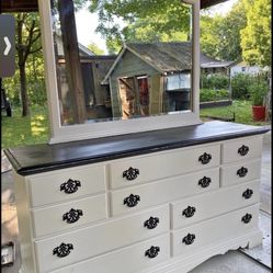 Antique Off White dresser