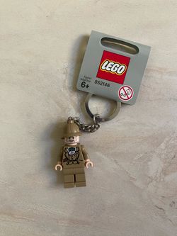 Lego Indiana Jones Keyring - Professor Henry Jones Sr. 852146 Rare Grey Tag