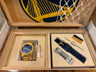 Original Grain Golden State Warriors Automatic Watch Set -Gold Plated #93/1000