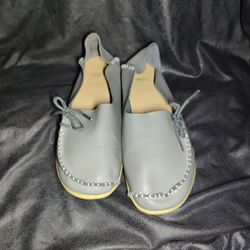 Slipon Leather Gray 8.5
