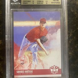 2018 Panini Diamond Kings Shohei Ohtani Rookie #73 Beckett Graded 10