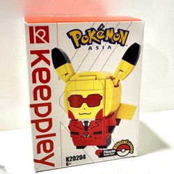 K20204 Keeppley Pokémon Asia – Pikachu Team Flare Building Block Set New in Box