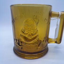 Vintage Humpty Dumpty Tom Tom Pipers Son Amber 1970s Tiara Handled Mug