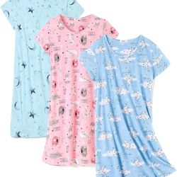 Feremo 3 Pack Night Gown