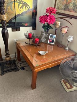 Cocktail table wood antique