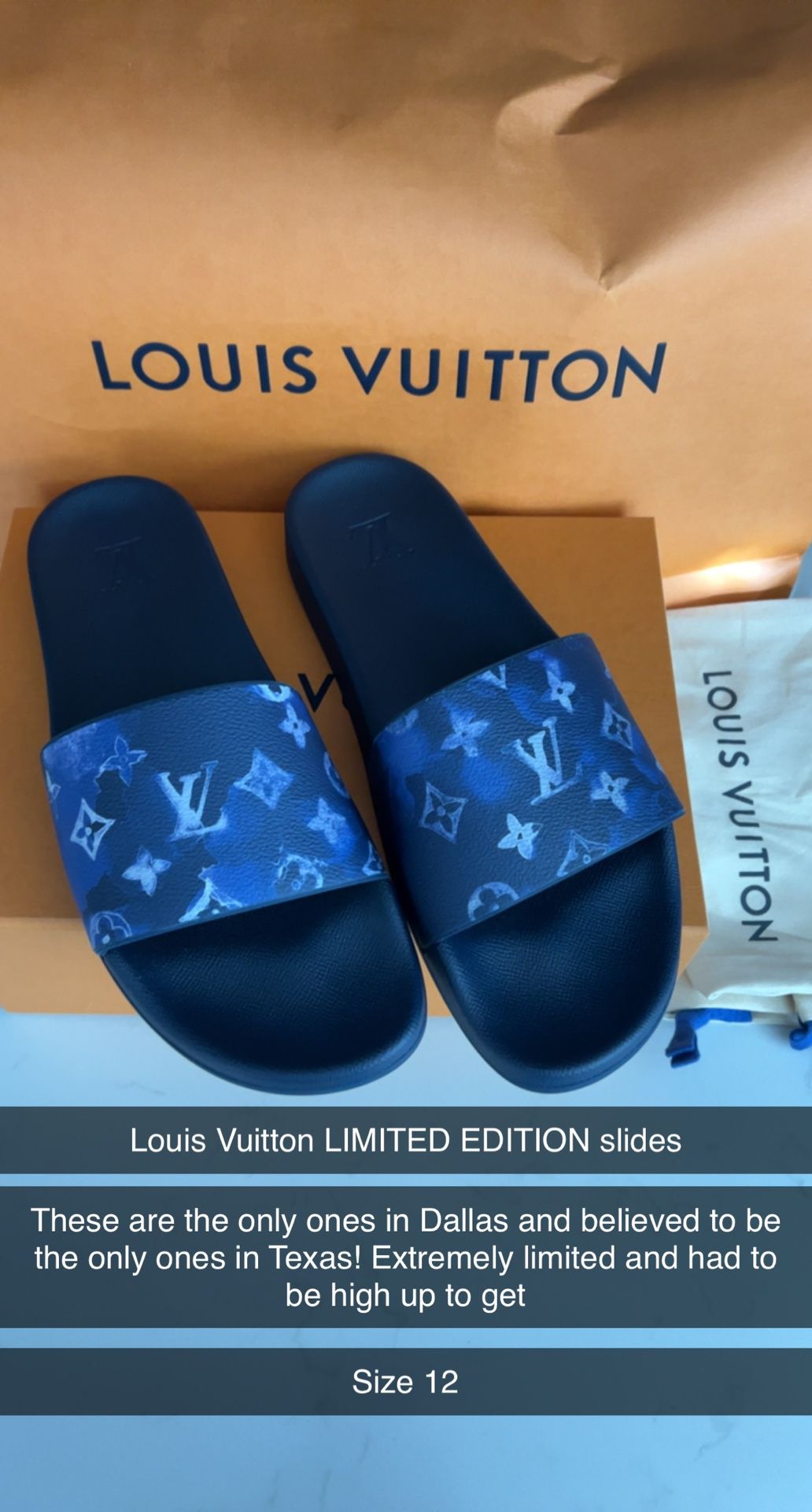 Limited Edition Louis Vuitton Slides for Sale in Frisco, TX - OfferUp