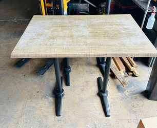 Outdoor dining table