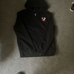 True Religion Zip Up Rinstone Hoodie Size M