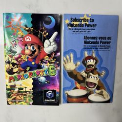 Mario Party 6 Insert & Manual Only for Nintendo GameCube