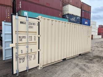 20FT SHIPPING CONTAINER – WIND & WATERTIGHT | HEAVY DUTY STORAGE SHED | CONEX BOX (ONE TRIP – LIKE NEW)