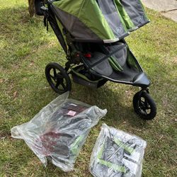 Bob Double Stroller, Like New !!