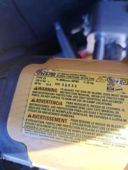 DeWalt DWS780 12" Double Bevel Sliding Compound Miter Saw
