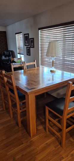 Counter height table and chairs
