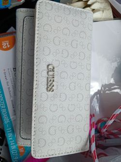 Guess Logo Print Long Wallet
