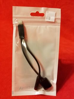 Aux and charge IPhone cable charger