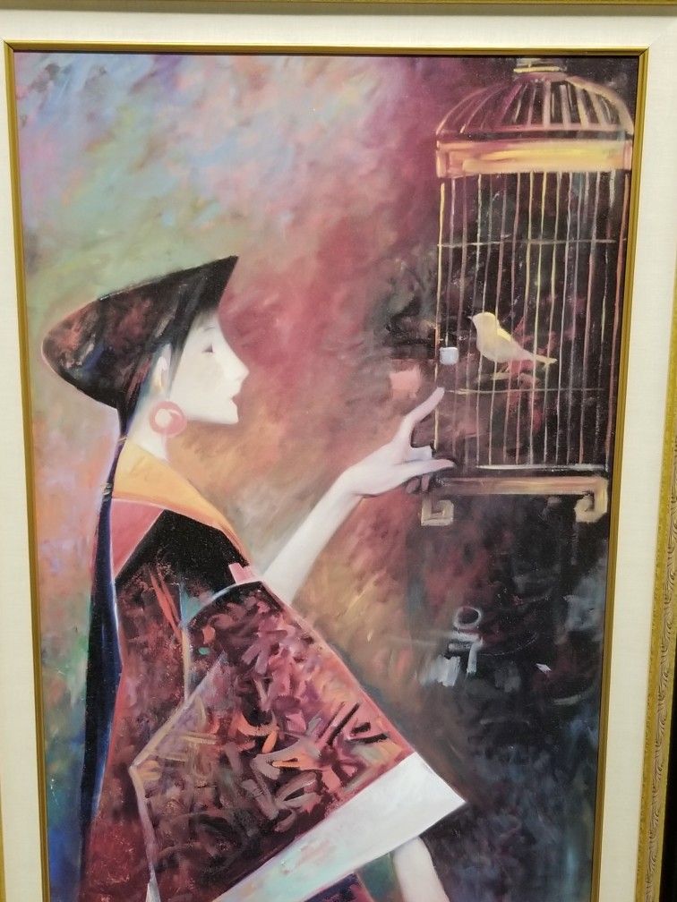 Birdcage by Ju-Hong Chen (Art/Painting)