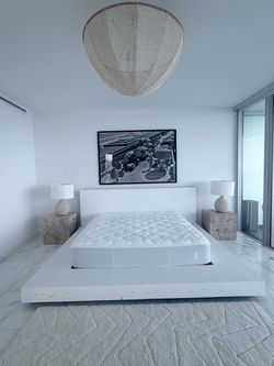 RH King Bed + Stearns & Foster Studio Mattress | Like New *Pickup Only