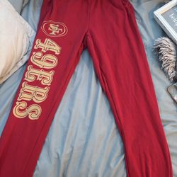 49er sweats, size small