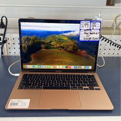 2020 Apple Macbook Air Laptop 13” 250gb Rose Gold