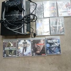 Playstation 3 With 9 Games