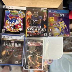 Video Games Lot PS5,PS4, GameCube,PSP