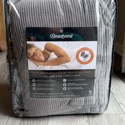 Beautyrest Electric Blanket Luxurious Micro Fleece Ultra Soft Ribbed Textured King Size