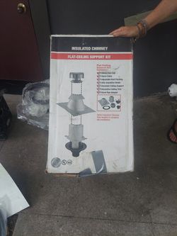 Insulated Chimney Flat Ceiling Support Kit